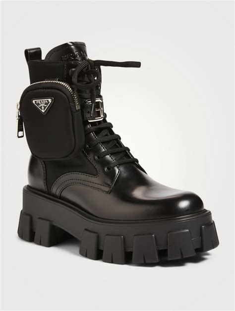 prada ankle pouch combat boots|Mehr.